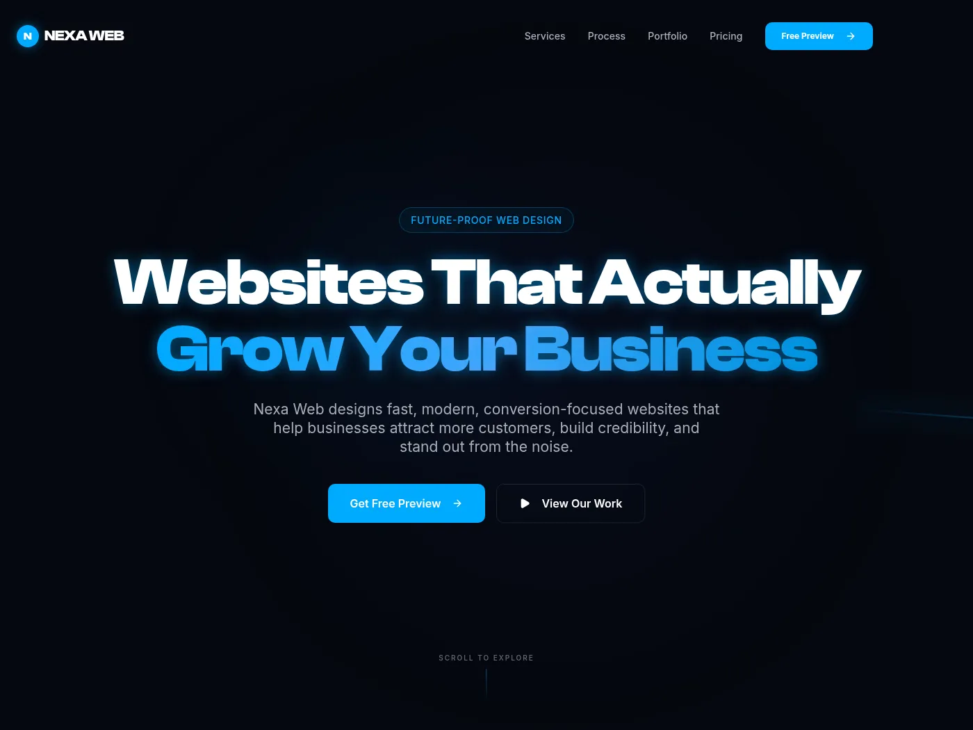 Nexa Business Website project cover